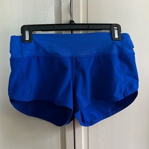 Lululemon speed up shorts 2.5”/ blue